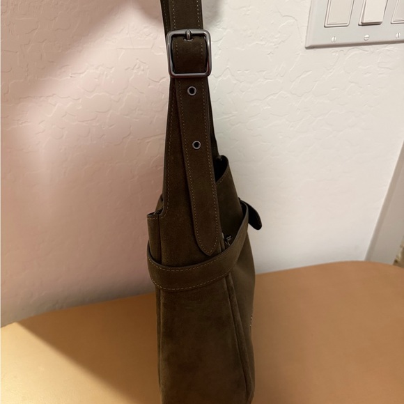 Coach Hadley Suede Shoulder Bag - Picture 4 of 6